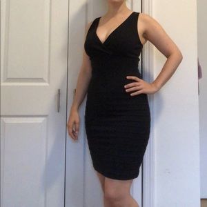 Black Express bodycon bandage dress